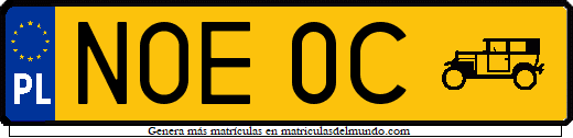 Imagen de ejemplo de matrícula con registro 