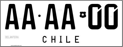 Patente de auto de Chile actual