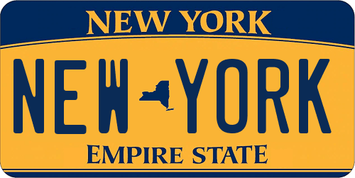 Matrícula de Nueva York NEW YORK amarilla en venta por 20 millones de dóalres
