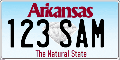 Matrícula de coche gratis de Arkansas