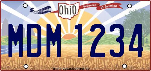 Matrícula de coche de Ohio