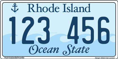 Nuevo diseño de la nueva matrícula de Rhode Island