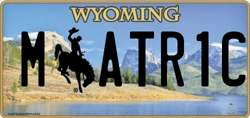 Matrícula de coche de Wyoming