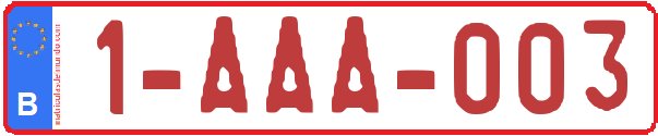Genera y crea tu propia matricula de Bélgica normal gratis / Generate your own belgium license plate from normal siv belgium system for free