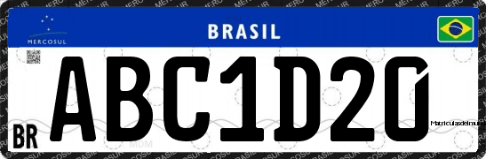 Genera y crea tu propia IMAGEN DE matricula de Brasil patente unica mercosur/ Generate your own brasilian mercosur license plate new from 2018 