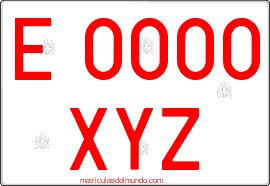 Generate your own special Spanish license plate for the new special system