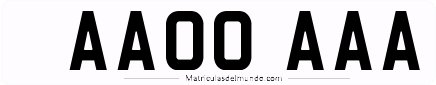 Genera y crea tu propia matricula de Reino Unido de sistema normal gratis / Generate your own united kingdom license plate from normal system for free