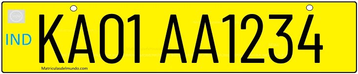 Generar matrículas de la India para vehículos comercial / Generate number plate from comercial vehicle in India