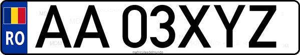 Matrícula de Rumanía desde 1992