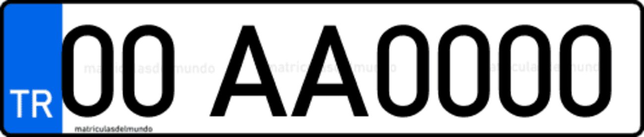 Generador de matrícula de coche de Turquía