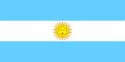bandera pequeña de Argentina