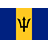 bandera pequeña de Barbados