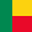 bandera pequeña de Benín