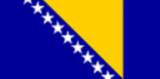 bandera pequeña de Bosnia y Hercegovina