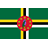 bandera pequeña de Dominica