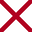 bandera pequeña de Alabama