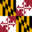 Small falg of Maryland