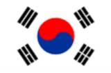bandera pequeña de Corea del Sur
