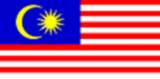 bandera pequeña de Malasia