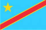 bandera pequeña de República Democrática del Congo