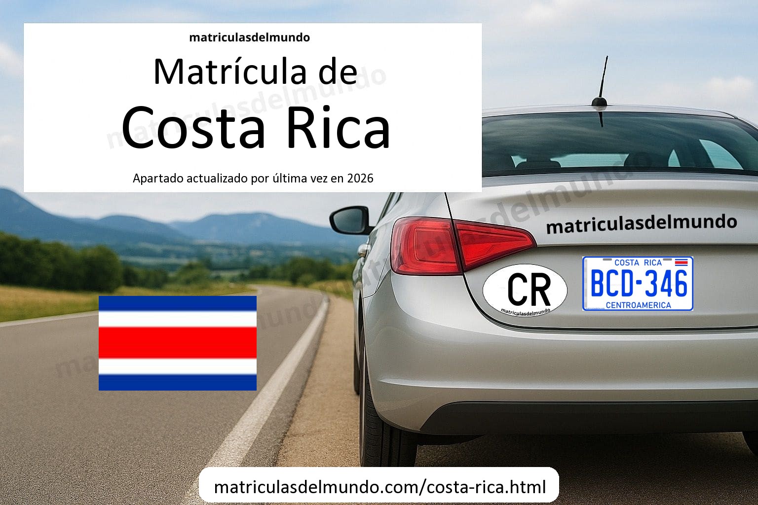 Matrícula de Costa Rica (CR): colores, códigos, ejemplos y formatos ...