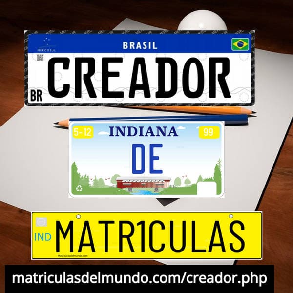 Matriculas Personalizadas - Diseño De Matrículas 