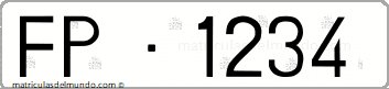 Matrícula española de Fernando Poo matricula coche territorios españoles en guinea fernando poo