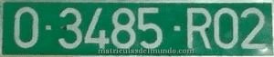 Temporary license plate for 30 days in Asturias