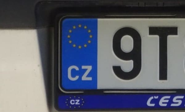 matriculas coches europa CZ