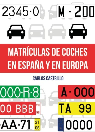 portada del libro sobre matrículas de coches en España y en Europa