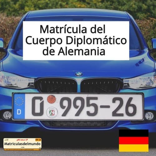 Patente de auto diplomática de Alemania actual