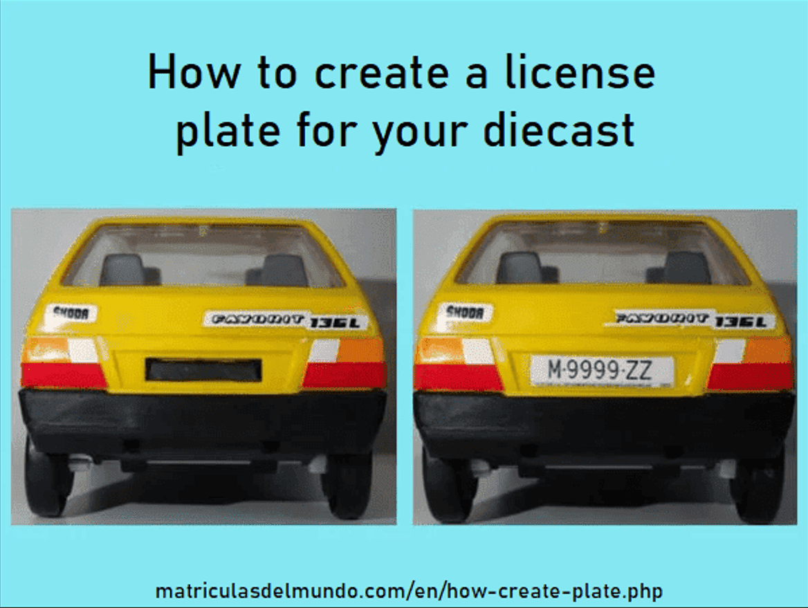 Create your license plate sales