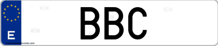 Matrícula de España BBC