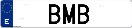 Matrícula de España BMB