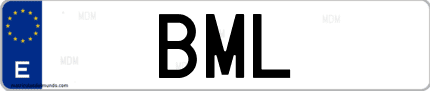Matrícula de España BML