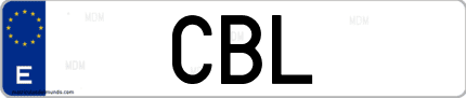 Matrícula de España CBL