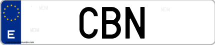 Matrícula de España CBN