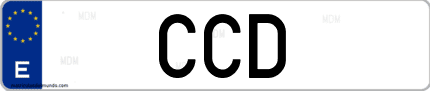 Matrícula de España CCD