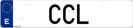 Matrícula de España CCL