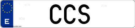 Matrícula de España CCS