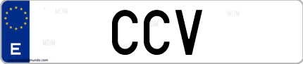 Matrícula de España CCV