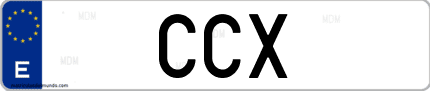 Matrícula de España CCX