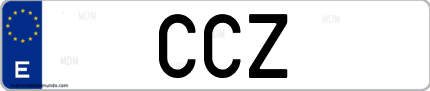 Matrícula de España CCZ