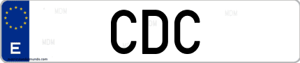 Matrícula de España CDC