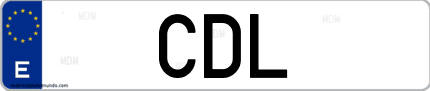 Matrícula de España CDL
