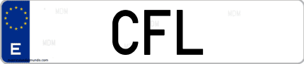 Matrícula de España CFL