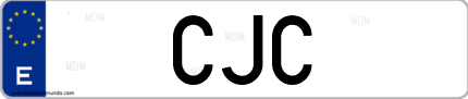 Matrícula de España CJC