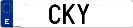 Matrícula de España CKY