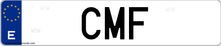 Matrícula de España CMF