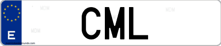 Matrícula de España CML